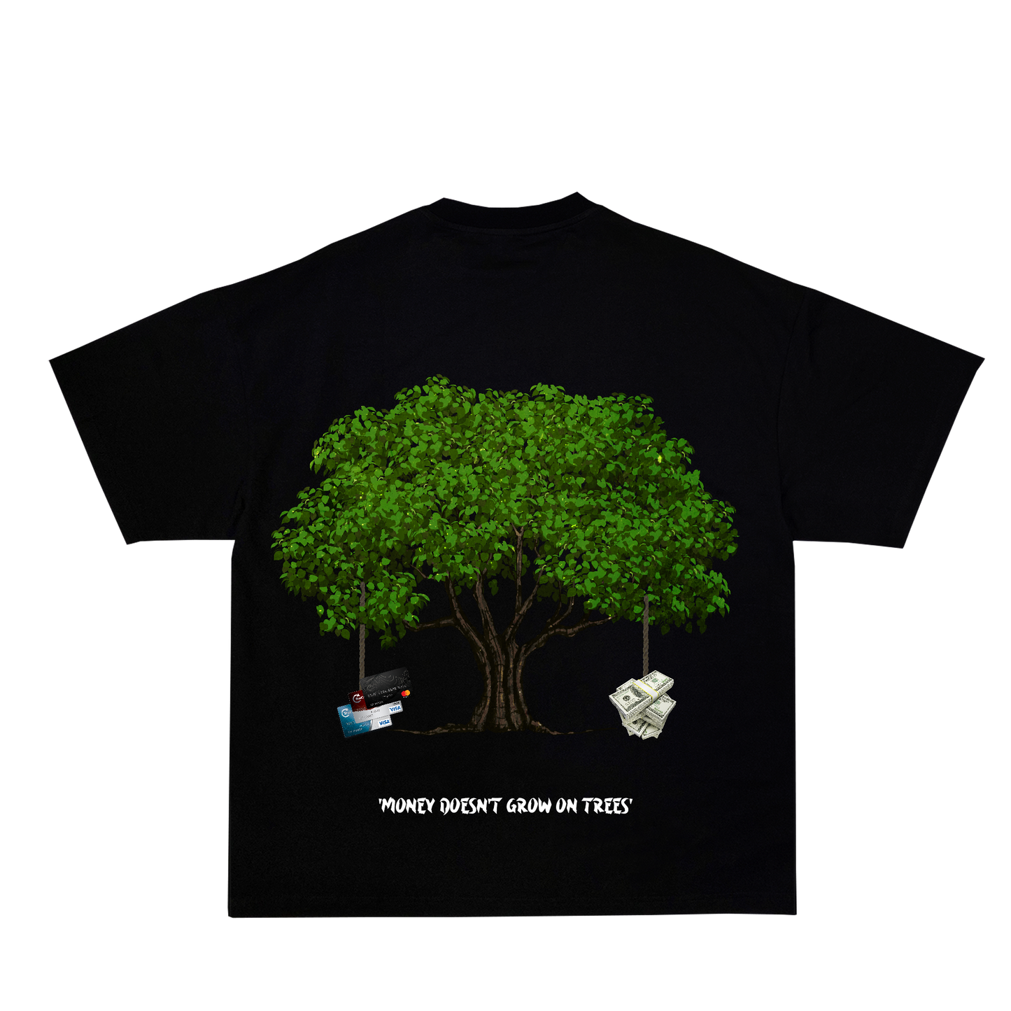 Money Tree T - Shirt - BLACK